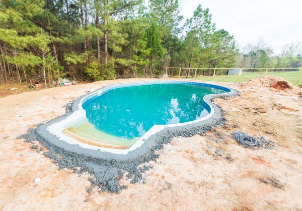 Pool Landscape Leveling in Cookeville