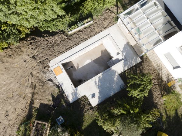 Pool Area Grading in Cookeville
