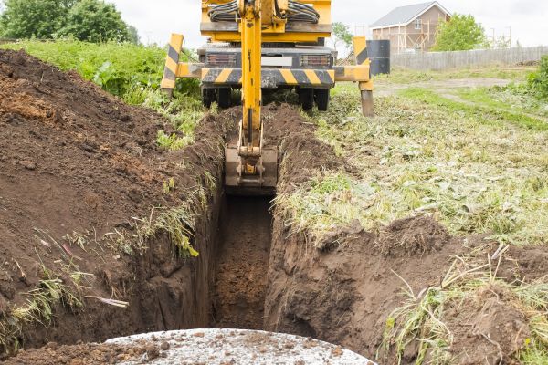 Drainage Trench Installation in Cookeville