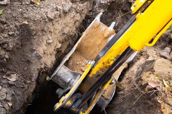 Downspout Trenching in Cookeville