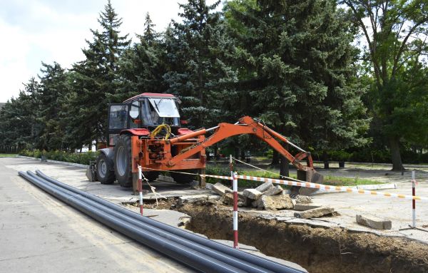 Sewer Line Excavation in Cookeville