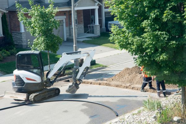 Electrical Line Trenching in Cookeville