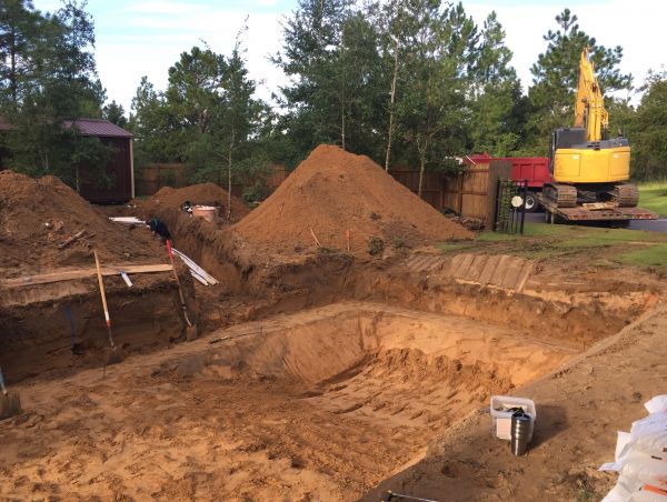 Pool Site Excavation in Cookeville